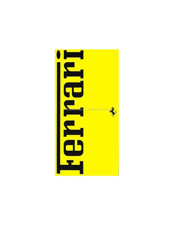 1993 FERRARI PROGRAMMA BROCHURE ITALIAANS, Livres, Autos | Brochures & Magazines, Enlèvement ou Envoi