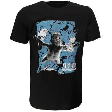 Nirvana Cracked Nevermind Cover T-Shirt, Nieuw