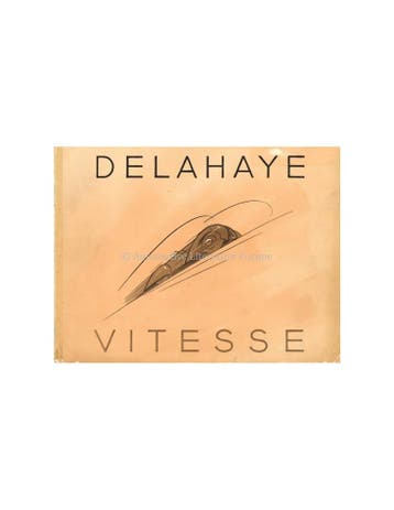 1938 DELAHAYE VITESSE PROGRAMMA BROCHURE FRANS, Ophalen of Verzenden