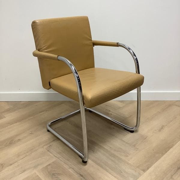 Design Vitra Visasoft vergaderstoelen, bruin leder, Maison & Meubles, Chaises