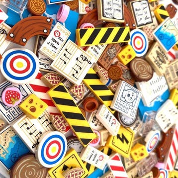 Lego - NIEUW ! TEGELS & PARTS MIX MASH DEEL 4 - UNIEK ! -