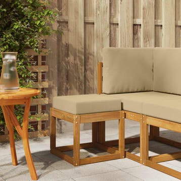 vidaXL Buitenstoel Bank Massief Acacia Hout Naturel, Verzenden, Nieuw