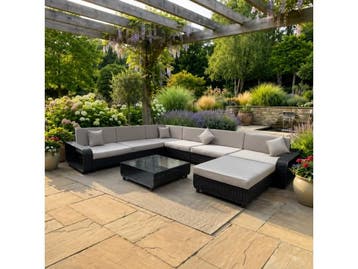 Veiling - Loungeset incl. kussens 8-delig, Nieuw
