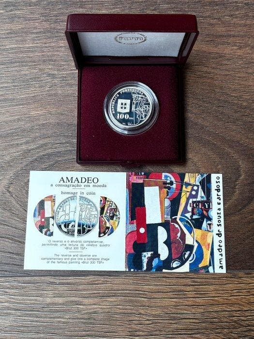 Portugal. 100 Escudos 1987 - Amadeo de Souza-Cardoso -, Postzegels en Munten, Munten | Europa | Niet-Euromunten