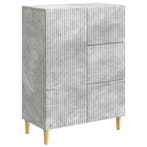 vidaXL Dressoir met lade Betongrijs 66 x 34,5 x 90 cm, Huis en Inrichting, Kasten | Dressoirs, Verzenden, Nieuw