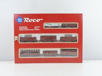 Roco H0 - 04057A - Ensemble de wagons de marchandises pour, Hobby en Vrije tijd, Nieuw
