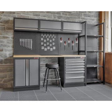 Werkbank Set 274 x 46 x 200 cm met Gereedschapswand en, Bricolage & Construction, Établis, Ophalen of Verzenden