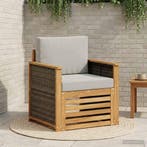 vidaXL Buiten Midden Sofa Naturel, Verzenden, Nieuw