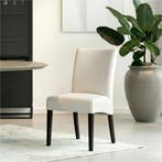 Set van 6 Leren eetkamerstoelen Just - Toledo Perle, Ophalen of Verzenden, Nieuw, Leer