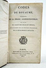 SN - Codes du Royaume précédés de la Charte