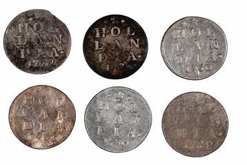 Nederland, Holland Lot of 6 Silver 2 Stuivers – 18th Century