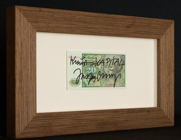 Joseph Beuys (1921-1986) - Signiert – 20DM-Geldschein „Kunst
