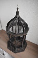 Vintage Vogelkooi - hout, metaal