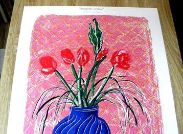 David Hockney - Amaryllis in Vase Ito Gallery seijo - Jaren