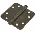 Kogellagerscharnier 8989 mm ronde hoek brons, Ophalen of Verzenden