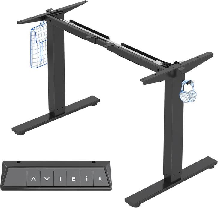 Zit sta bureau - Elektrisch - Verstelbaar - Bureauframe - Zw, Diversen, Bureau-accessoires, Nieuw, Verzenden