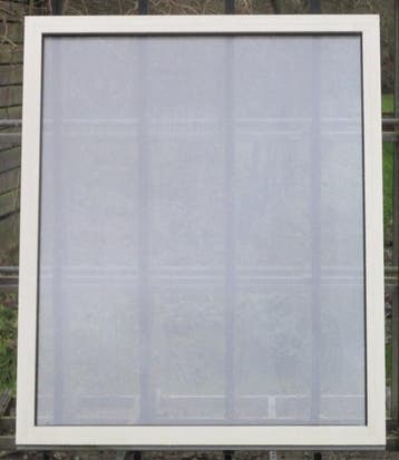 aluminium raam , chassis , venster 134 x 163 creme / 9006, 75 tot 150 cm, Raamkozijn, Aluminium, Ophalen of Verzenden
