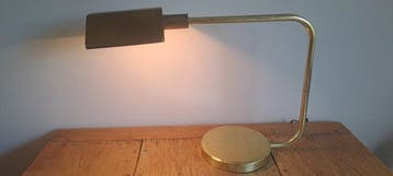 Staande lamp - Verguld messing - Notarislamp