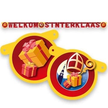 Letterslinger Welkom Sinterklaas 2,10M, Verzenden, Nieuw