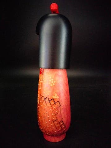 Kazuo Takamizawa - Beeld, Geweldige vintage Gumma Kokeshi -, Antiek en Kunst