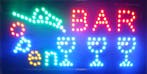Bar drank cafe LED bord lamp verlichting lichtbak reclamebor, Verzenden