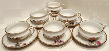 KPM Berlino - Koffie- en theeservies - decoro 36 - Porselein