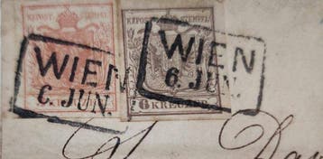 Oostenrijk - Oostenrijk 1851/1855 - Brief en 2 frontispiezen