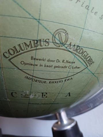 Terrestrial table globe - Luther en Neuse - Vintage Globe -