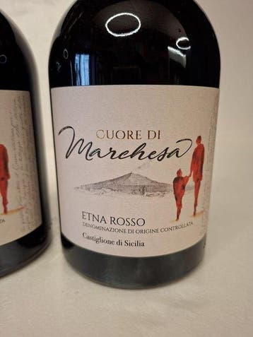 2019 Cuore di Marchesa Etna Rosso - Sicilië - 6 Flessen, Nieuw
