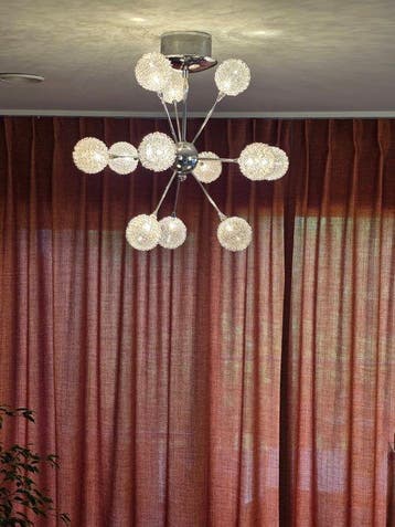 Wofi - Lamp - space age - Chroom, Glas, Plastic - WOFI Space, Antiek en Kunst