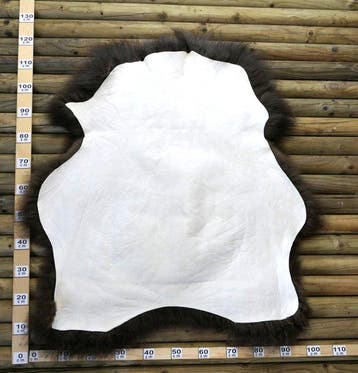 Echte IJslandse schapenvacht in bruin, voorleg-vloerkleed, Nieuw