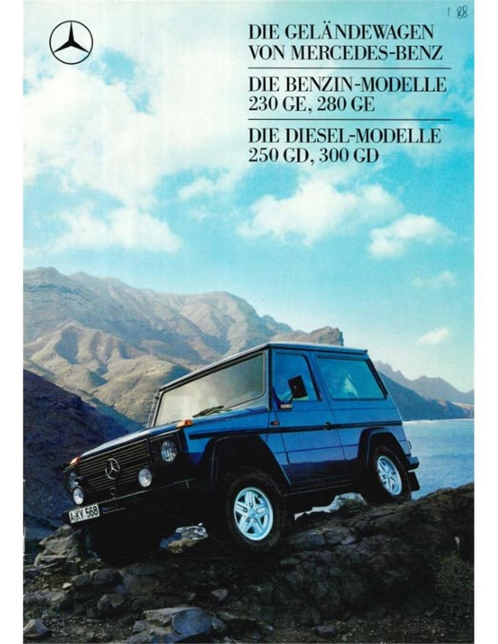 1987 MERCEDES BENZ G KLASSE BROCHURE DUITS, Boeken, Auto's | Folders en Tijdschriften