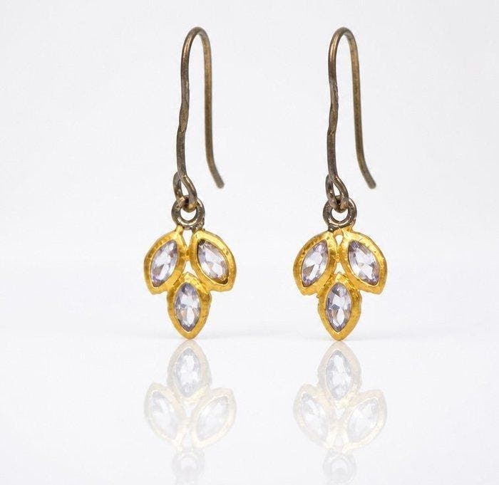 925 zilver zwart gerhodineerd, tansaniet - Oorbellen, Antiek en Kunst, Curiosa en Brocante