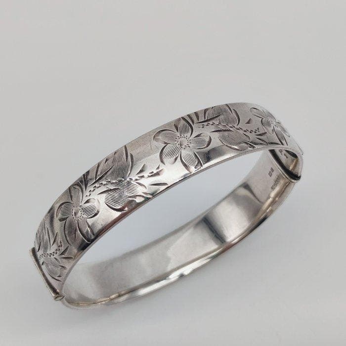 Sans prix de réserve - Bracelet Argent - Birmingham 1976, Bijoux, Sacs & Beauté, Bijoux anciens