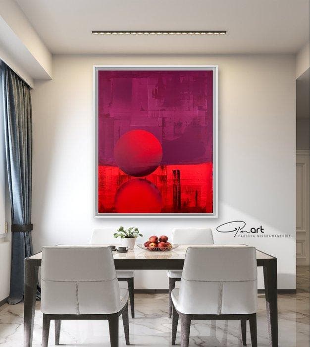Parscha Mirghawameddin - Sphere 49 - XXL, Antiquités & Art, Art | Peinture | Moderne