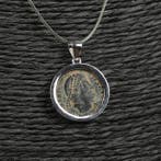 Moderne Zilver Hanger met Constantius II Follis (Zonder