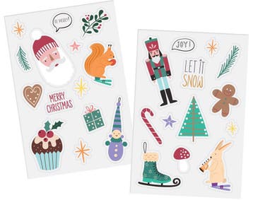 Kerst Raamsticker 27st, Verzenden