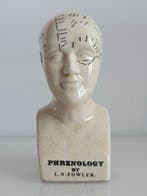 Porcelanowe popiersie frenologiczne L.N. Fowler – wyjtkowy, Antiek en Kunst