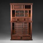 Keukenkast in twee delen - Hout, Metaal, Keyaki-hout