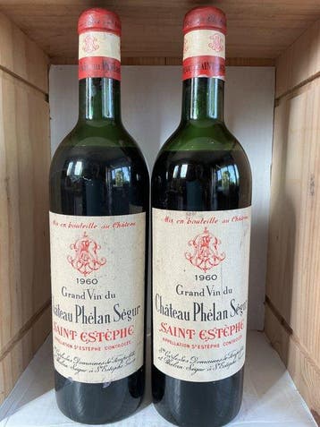 1960 Château Phélan Ségur - Saint-Estèphe - 2 Flessen (0.75