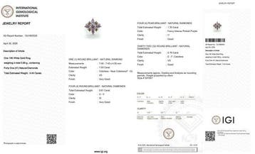 Zonder minimumprijs - Ring - 14 karaat Witgoud, TEGEN -, Nieuw