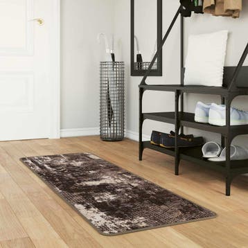 vidaXL Tapijt Runner MARSA Zwart en Wit 50 x 100 cm, Verzenden