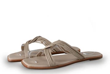 Schoen Slippers in maat 41 Beige, Slippers, Verzenden, Beige, Zo goed als nieuw
