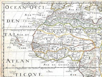 Afrika - .; Sanson / Mariette - Afrique - 1650, Nieuw