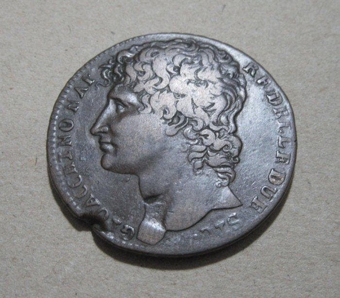 Italië, Koninkrijk der Twee Siciliën Gioacchino Napoleone, Postzegels en Munten, Munten | Europa | Niet-Euromunten