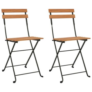 Bistrostoelen: Duurzaam massief teakhout voor je tuin. Kw..., Verzenden, Gebruikt, Teakhout, Inklapbaar