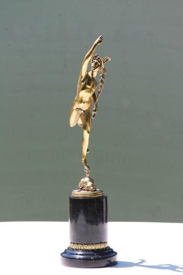 Sculpture, MERCURY - 41 cm - Bronze, Marbre