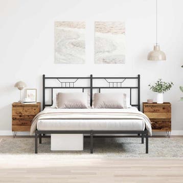 vidaXL Nachtkastje 2 st Oud hout 40 x 35 x 50 cm Bewerkt, Verzenden, Nieuw
