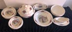 Sarreguemines - Henri Loux : 6 assiettes plates, 6 creuses,