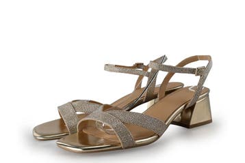 Manfield Sleehakken in maat 42 Goud, Kleding | Dames, Overige kleuren, Verzenden, Zo goed als nieuw, Schoenen met hoge hakken